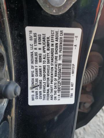 Photo 11 VIN: 19XFC2F74GE044778 - HONDA CIVIC EX 