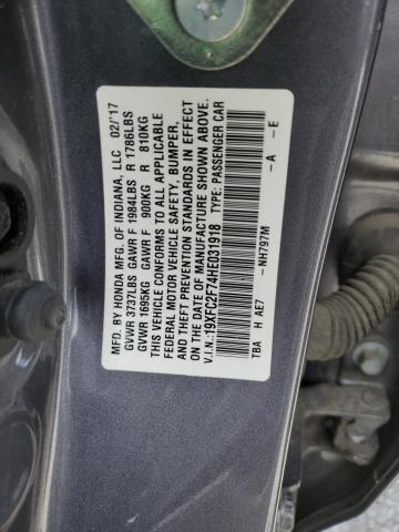 Photo 11 VIN: 19XFC2F74HE031918 - HONDA CIVIC 