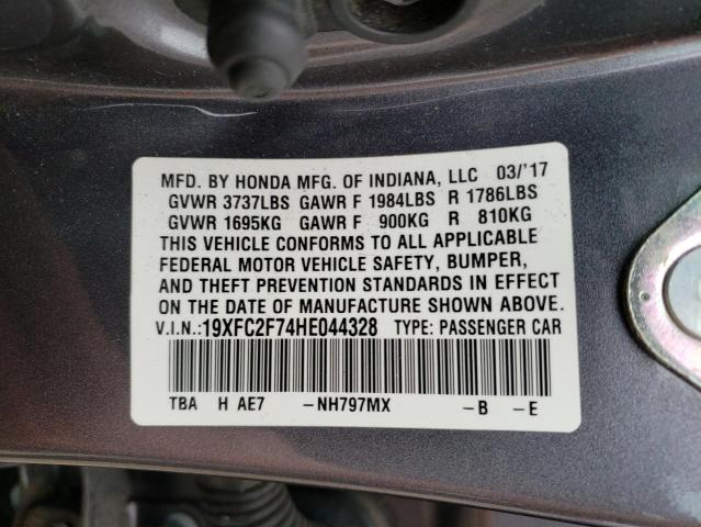 Photo 11 VIN: 19XFC2F74HE044328 - HONDA CIVIC 