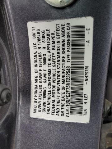 Photo 11 VIN: 19XFC2F75HE232548 - HONDA CIVIC 