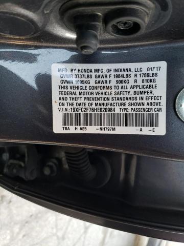 Photo 11 VIN: 19XFC2F76HE020984 - HONDA CIVIC EX 