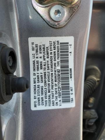 Photo 11 VIN: 19XFC2F77GE038182 - HONDA CIVIC EX 