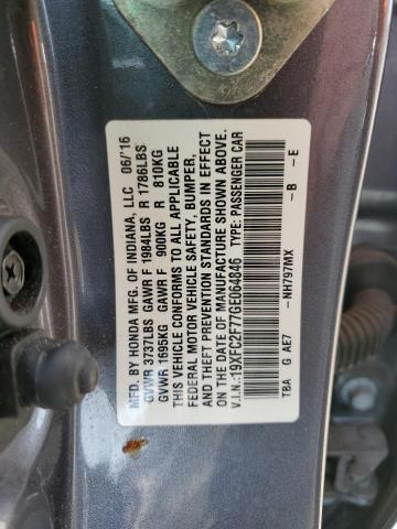 Photo 11 VIN: 19XFC2F77GE064846 - HONDA CIVIC EX 