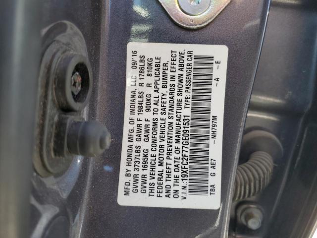 Photo 11 VIN: 19XFC2F77GE091531 - HONDA CIVIC 