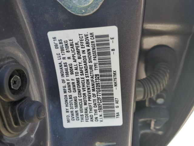 Photo 11 VIN: 19XFC2F77GE097328 - HONDA CIVIC 