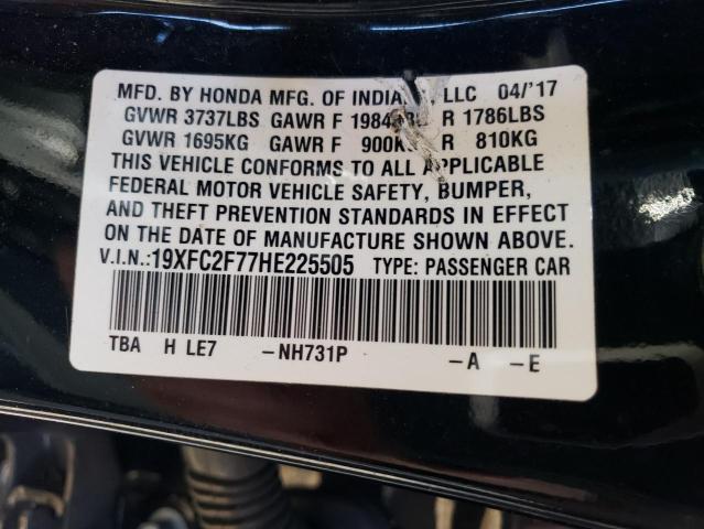 Photo 11 VIN: 19XFC2F77HE225505 - HONDA CIVIC 