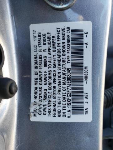 Photo 11 VIN: 19XFC2F77JE003049 - HONDA CIVIC EX 