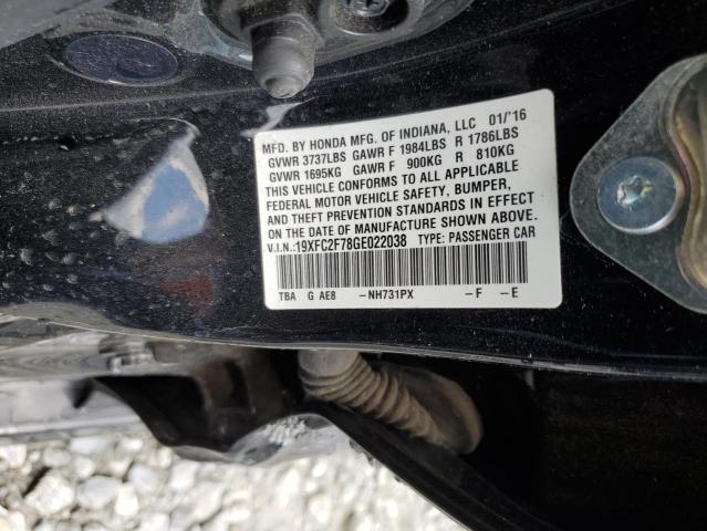 Photo 11 VIN: 19XFC2F78GE022038 - HONDA CIVIC 