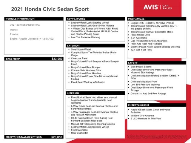 Photo 11 VIN: 19XFC2F80ME202358 - HONDA CIVIC SPOR 