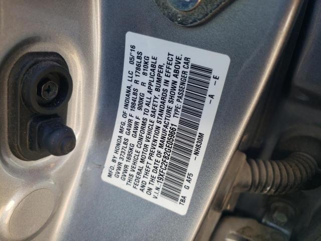 Photo 12 VIN: 19XFC2F82GE059661 - HONDA CIVIC EX 