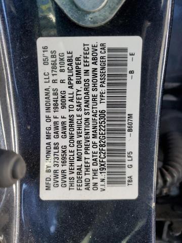 Photo 9 VIN: 19XFC2F82GE225306 - HONDA CIVIC EX 