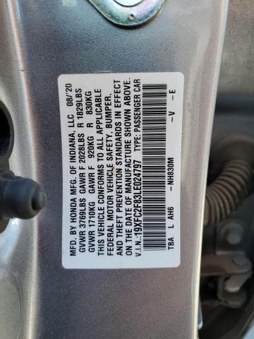 Photo 11 VIN: 19XFC2F83LE024797 - HONDA CIVIC SPOR 