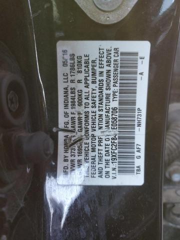 Photo 11 VIN: 19XFC2F84GE058706 - HONDA CIVIC 