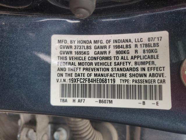 Photo 11 VIN: 19XFC2F84HE068119 - HONDA CIVIC 