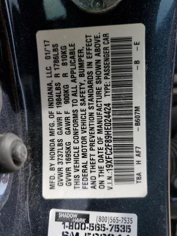 Photo 12 VIN: 19XFC2F89HE024424 - HONDA CIVIC 