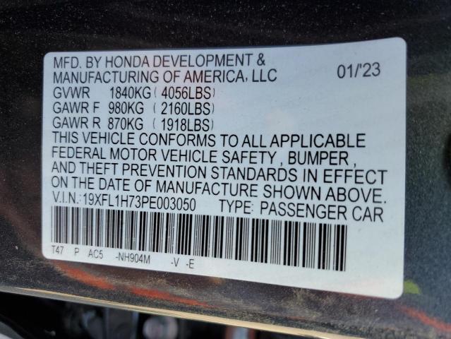 Photo 11 VIN: 19XFL1H73PE003050 - HONDA CIVIC 