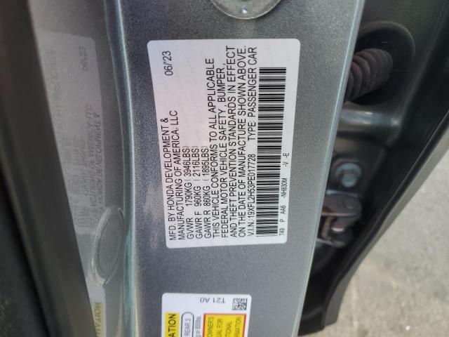 Photo 11 VIN: 19XFL2H53PE017728 - HONDA CIVIC LX 