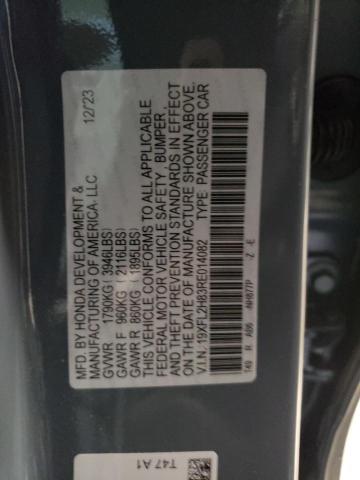 Photo 11 VIN: 19XFL2H83RE014082 - HONDA CIVIC 