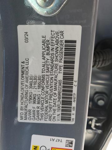 Photo 12 VIN: 19XFL2H89RE023465 - HONDA CIVIC SPOR 