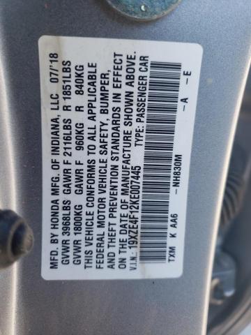 Photo 11 VIN: 19XZE4F12KE007445 - HONDA INSIGHT 