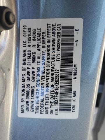 Photo 11 VIN: 19XZE4F15KE025812 - HONDA INSIGHT 