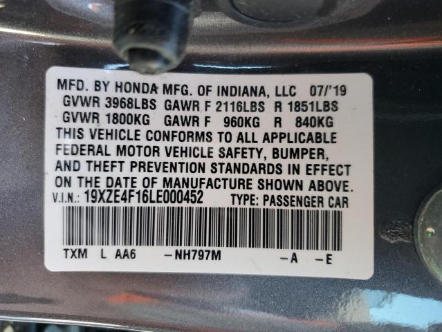 Photo 11 VIN: 19XZE4F16LE000452 - HONDA INSIGHT 