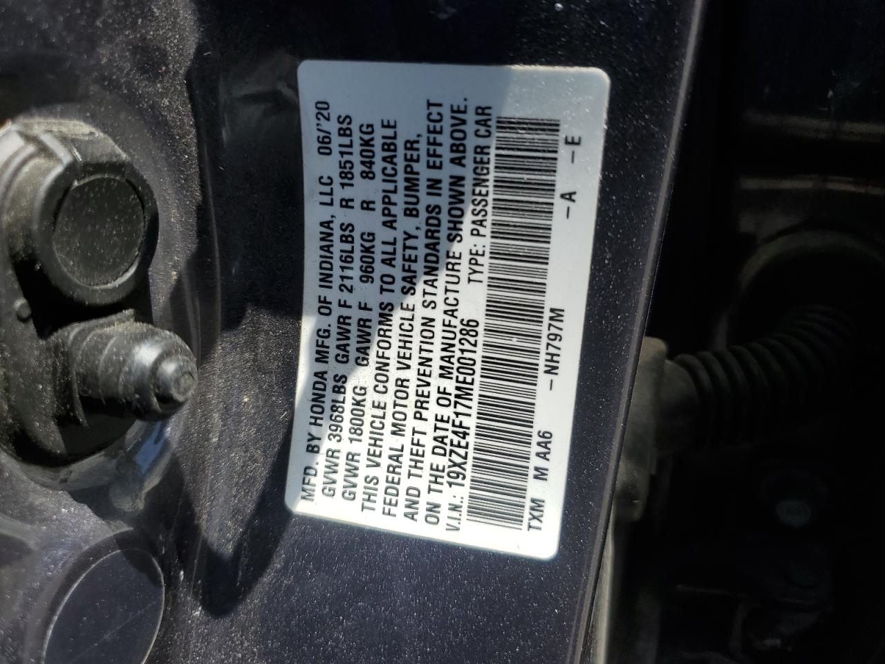 Photo 11 VIN: 19XZE4F17ME001286 - HONDA INSIGHT 