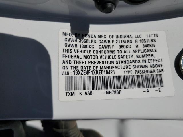 Photo 11 VIN: 19XZE4F1XKE018421 - HONDA INSIGHT 