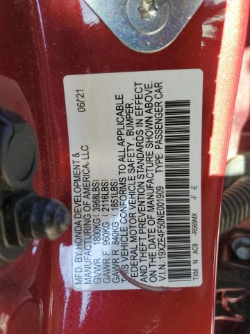 Photo 11 VIN: 19XZE4F50NE001909 - HONDA INSIGHT 