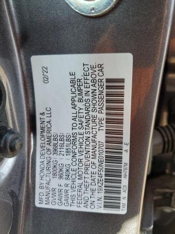 Photo 12 VIN: 19XZE4F50NE010707 - HONDA INSIGHT 