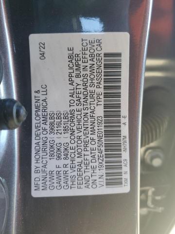 Photo 12 VIN: 19XZE4F50NE011923 - HONDA INSIGHT 