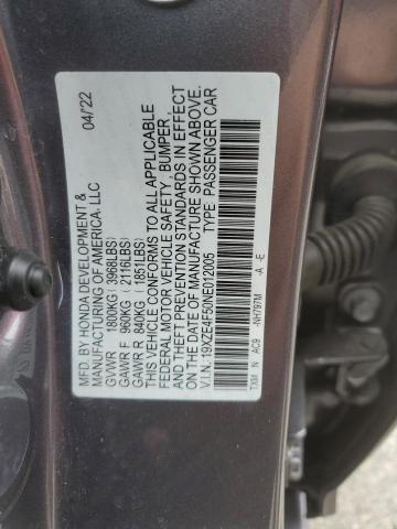 Photo 11 VIN: 19XZE4F50NE012005 - HONDA INSIGHT 