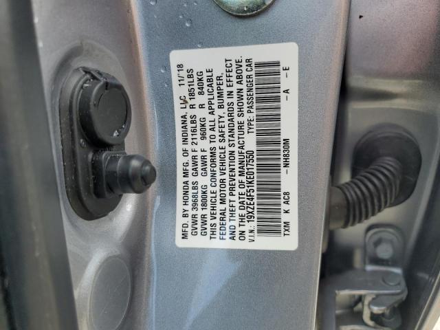 Photo 12 VIN: 19XZE4F51KE017550 - HONDA INSIGHT EX 