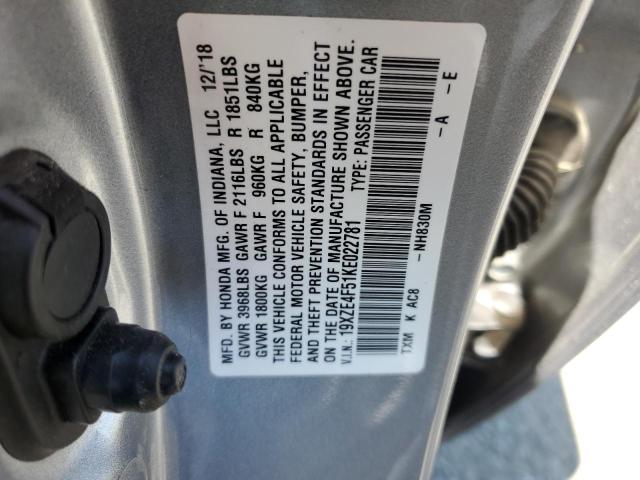 Photo 11 VIN: 19XZE4F51KE022781 - HONDA INSIGHT EX 