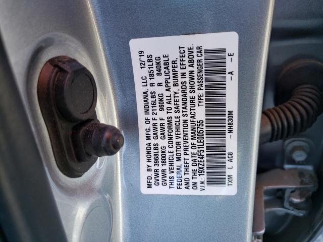 Photo 9 VIN: 19XZE4F51LE005755 - HONDA INSIGHT EX 