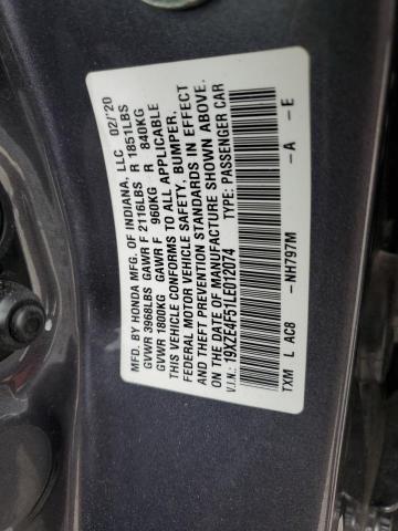 Photo 12 VIN: 19XZE4F51LE012074 - HONDA INSIGHT 