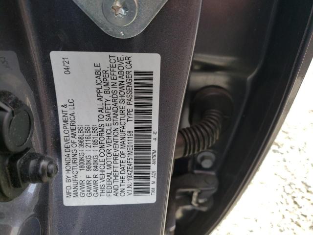 Photo 9 VIN: 19XZE4F51ME011198 - HONDA INSIGHT EX 