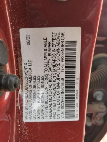 Photo 11 VIN: 19XZE4F51NE016659 - HONDA INSIGHT 