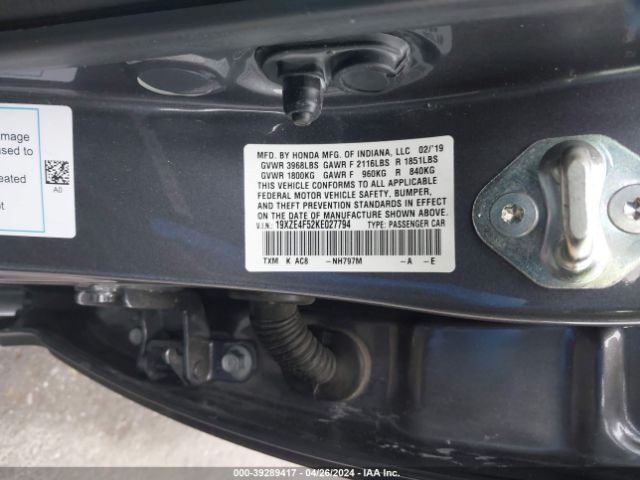 Photo 8 VIN: 19XZE4F52KE027794 - HONDA INSIGHT 