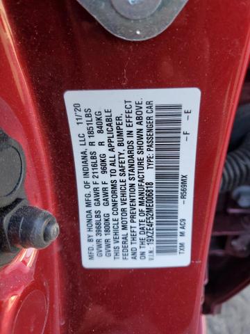 Photo 12 VIN: 19XZE4F52ME006818 - HONDA INSIGHT 