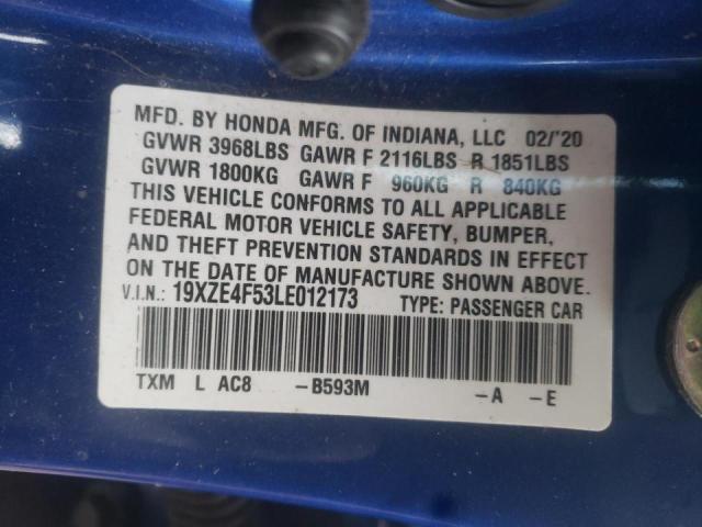 Photo 9 VIN: 19XZE4F53LE012173 - HONDA INSIGHT EX 