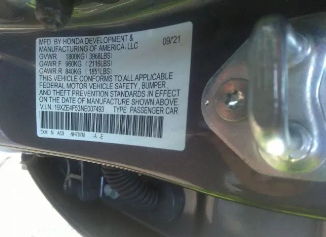 Photo 8 VIN: 19XZE4F53NE007493 - HONDA INSIGHT 