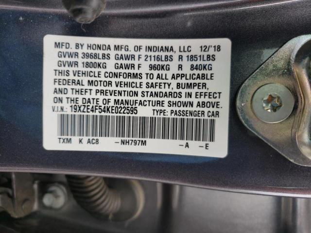 Photo 9 VIN: 19XZE4F54KE022595 - HONDA INSIGHT EX 