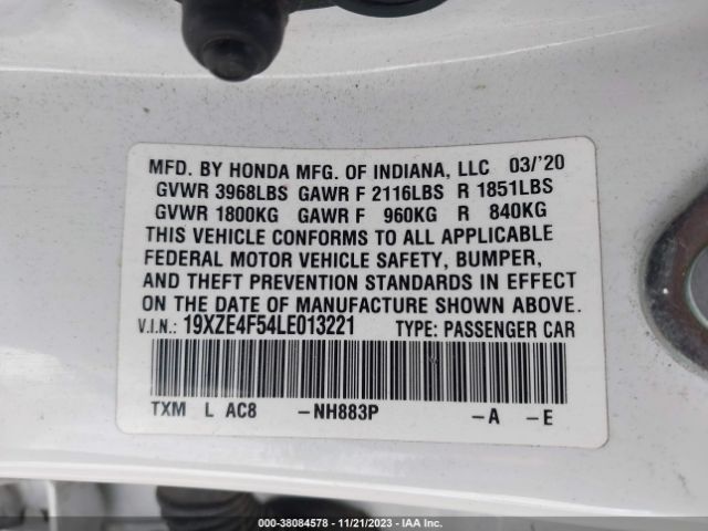 Photo 8 VIN: 19XZE4F54LE013221 - HONDA INSIGHT 