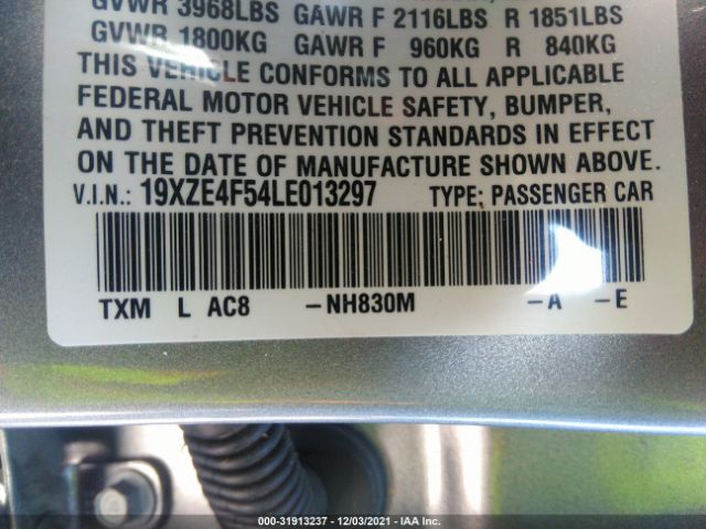 Photo 8 VIN: 19XZE4F54LE013297 - HONDA INSIGHT 