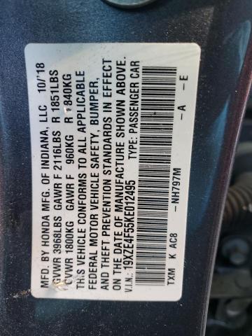 Photo 11 VIN: 19XZE4F55KE012495 - HONDA INSIGHT 