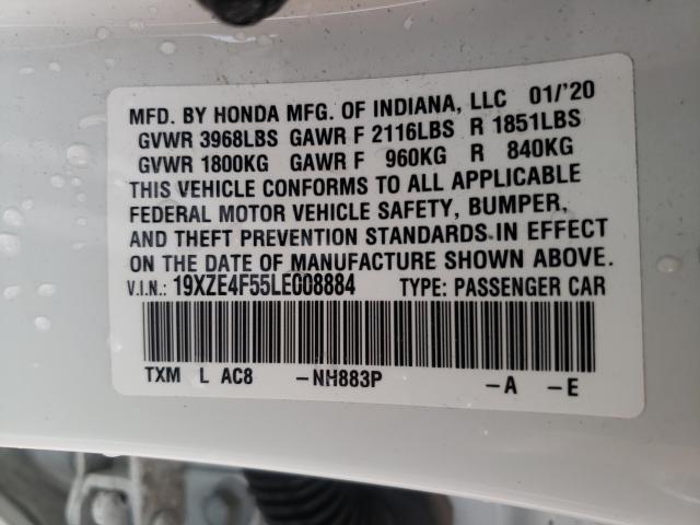 Photo 9 VIN: 19XZE4F55LE008884 - HONDA INSIGHT EX 