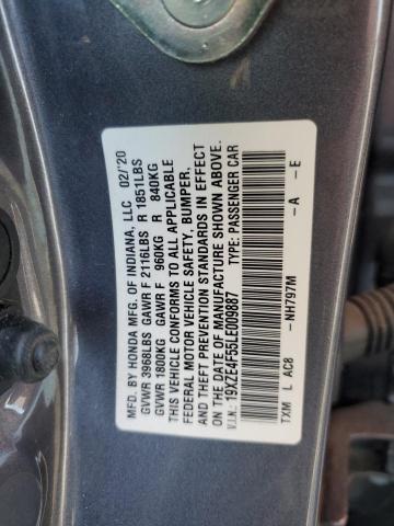 Photo 11 VIN: 19XZE4F55LE009887 - HONDA INSIGHT EX 