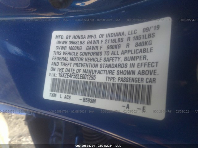 Photo 8 VIN: 19XZE4F56LE001295 - HONDA INSIGHT 