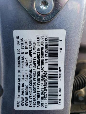 Photo 11 VIN: 19XZE4F57KE003975 - HONDA INSIGHT EX 